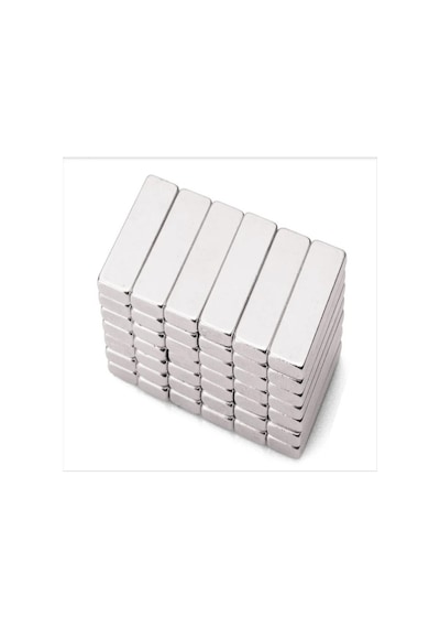 10 Adet - Köşeli Neodyum Mıknatıs, 20x6x3 Mm, Süper Güçlü Magnet, N35 Kalite