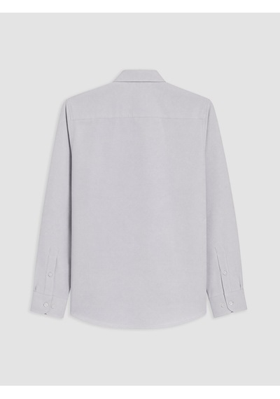 Lcw Busıness Gri Slim Fit Armürlü Erkek Gömlek