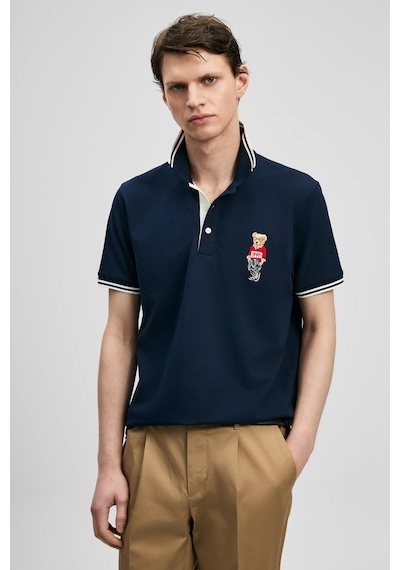 Lufian Brady Smart Erkek Polo Tişört Lacivert Lacivert 111040245100200 Lacivert