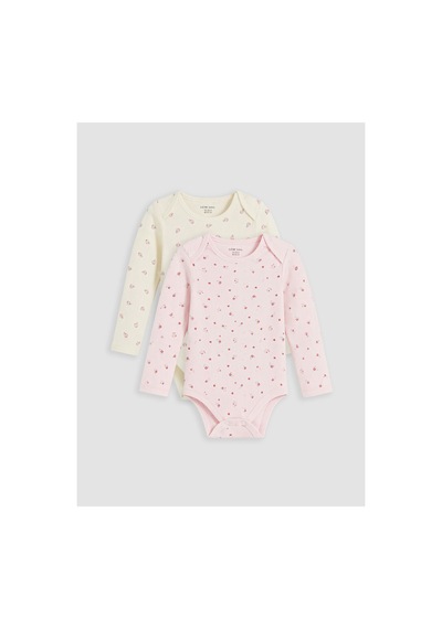 Lc Waikiki Alıta Cıty Farkıyla Lcw Baby Ekru Baskılı Kız Bebek Çıtçıtlı Body 2'li Ekru - 930971546 Ekru