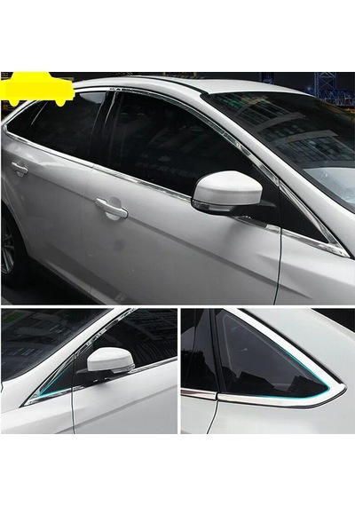 Ford Focus Uyumlu Sedan 2011 2018 Cam Çıtası Krom