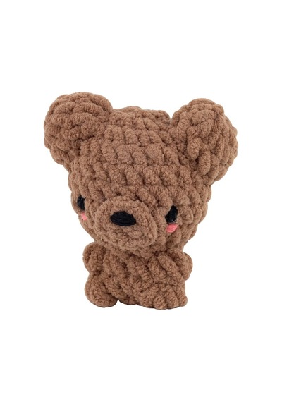 Bakgelal Amigurumi Ayı Yapım Kiti Aile Ve Çocuk Aktivite Seti Başlangıç Seviyesi Tığ Örgü Seti