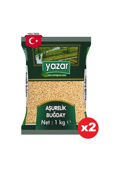 Yazar Yerli Aşurelik Buğday 1 Kg. x 2 Paket