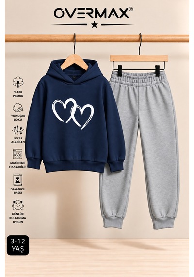 Overmax Çift Baskılı Çocuk Kapüşonlu Sweatshirt Eşofman Takımı 3-12 Yaş Lacivert - Gri - 923598938 Lacivert - Gri Overmax Çift Baskılı Çocuk Kapüşonlu Sweatshirt Eşofman Takımı 3-12 Yaş Lacivert - Gri - 923598938 Lacivert - Gri