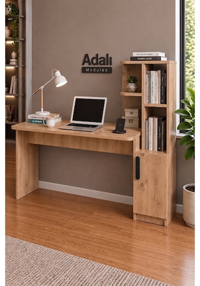 Ders Çalışma Masası Kavisli Kitaplıklı 120 Cm Çalışma Masası Öğrenci Masası Ofis Çalışma Masası Atlantik Çam Ders Çalışma Masası Kavisli Kitaplıklı 120 Cm Çalışma Masası Öğrenci Masası Ofis Çalışma Masası Atlantik Çam