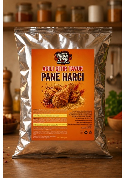Acılı Çıtır Tavuk Pane Harcı 3000 Gr Acılı Kaplama Harcı