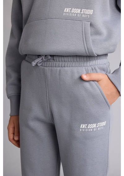 Defacto Baskılı Lastikli Paça Kalın Kumaş Jogger Eşofman Altı Erkek Çocuk H9685a826wngr27 Gri-gr27