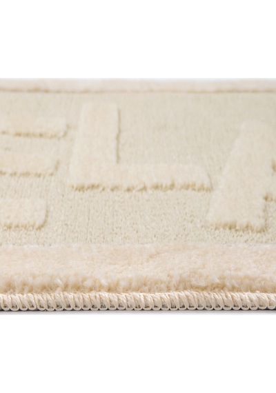 Doğal Kaymaz Taban Banyo Paspas Uzun Ömürlü Yumuşak Dokulu Su Emici Yıkanabilir Relax 60x100 Krem