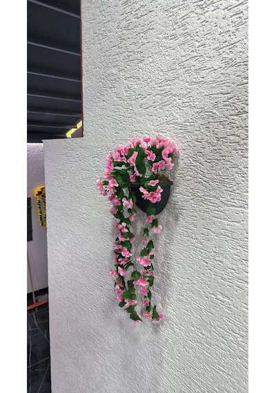 Rüzgar Yapay Çiçekçilik Sarkan Menekşe Pembe Pembe