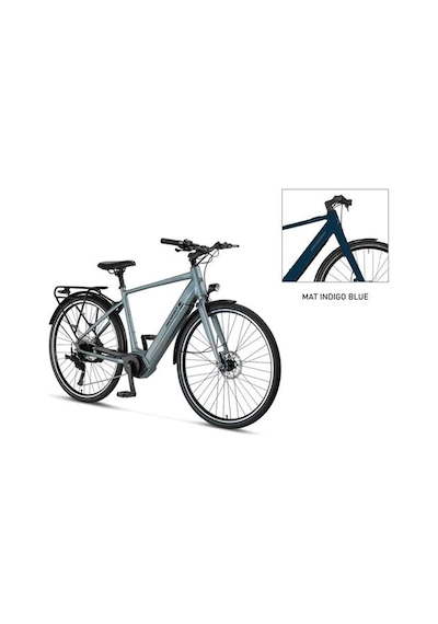 Mosso Horızon Elektrikli Şehir Bisiklet 500h Hyd 28 Jant 9 Vites Indıgo Blue Çok Renkli