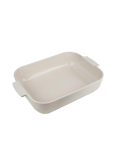 Appolia Dikdörtgen Saplı Fırın Kabı, Seramik, Ekru/beyaz, 8,3 X 40,5 X 27 Cm, Kapasite: Yakl. 4 L, 60008 Çok Renkli