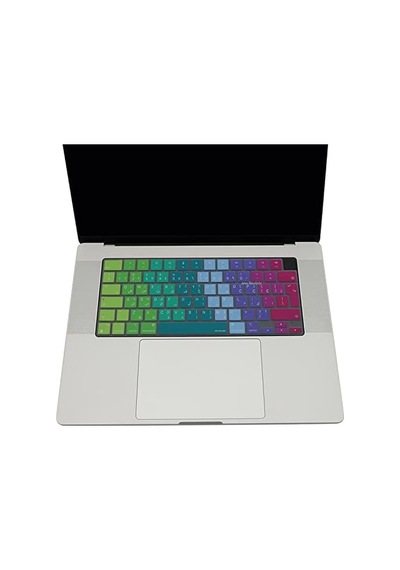 Macbook Arapça Klavye Koruyucu Uk Ters L Enter M1-m5 A2681 A3113 A3240 A3449 A2941 A3241 A2442 A2779 A2992 A2485 A2991 Arabic Keyboard Cover Pembe Yeşil