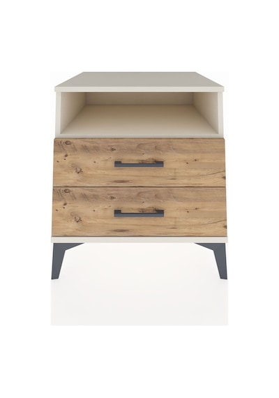 Kronos Komodin Tek Raflı 2 Çekmeceli 60x59x64 Aytaşı-çam Aytaşı