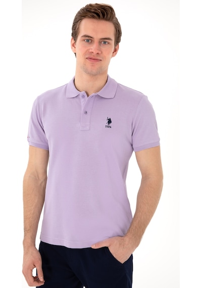 U.S. Polo Assn. Erkek Slim Fit Polo Yaka Lila Basic Tişört 50298041-VR034 U.S. Polo Assn. Erkek Slim Fit Polo Yaka Lila Basic Tişört 50298041-VR034