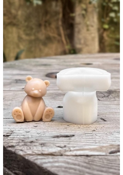 Rufus Concept Teddy Bear Mini Tekli Mum Kalıbı Silikon