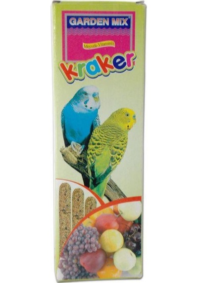 Gardenmix Platin Meyveli Muhabbet Kuş Krakeri 3'lü