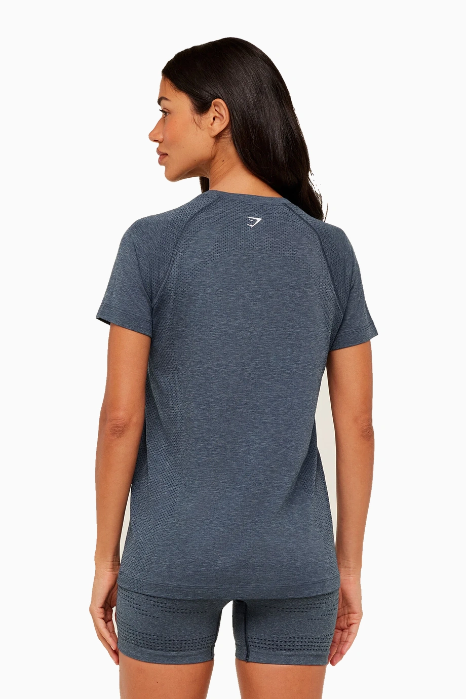 Gymshark Vital Seamless 2.0 Hafif Mavi Kadın Spor Tişörtü