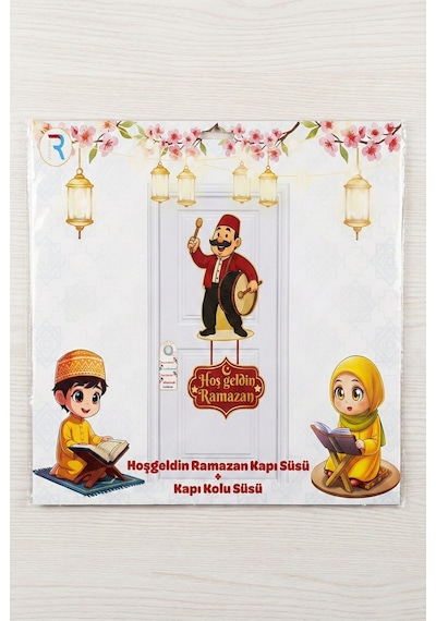 Ramazan Temalı Kapı Süsü Ve Kapı Kolu Süsü Kapı Aksesuar Çok Renkli