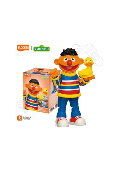 Susam Sokağı Ernie Enrique Blokees Sesame Street Blokees Ernie Enrique Figür Model Kit 14 Cm