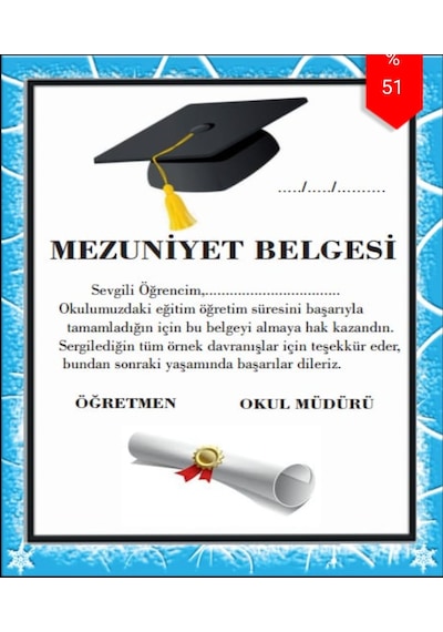 Karne Mezuniyet Mavi 2 -2023