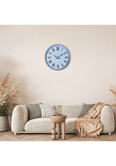 White Modern 52 X 52 Cm Duvar Saati Renkli