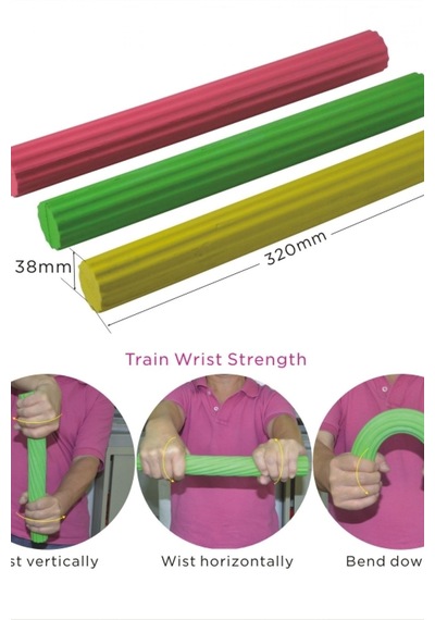 Kifidis Flexbar Elastik Egzersiz Barı Yesil