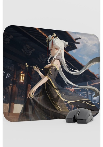 Ningguang Genshin Impact Anime Oyuncu V5 - 48x40 Xl Gaming Mouse Pad Fare Altlığı