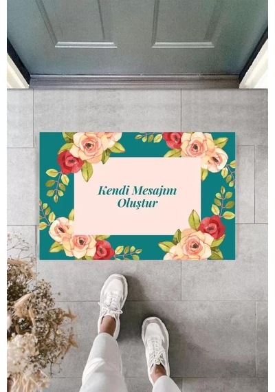 Dijital Baskı Kişiye Özel İç Kapı Dekorasyon Paspas Ps11286 Renkli