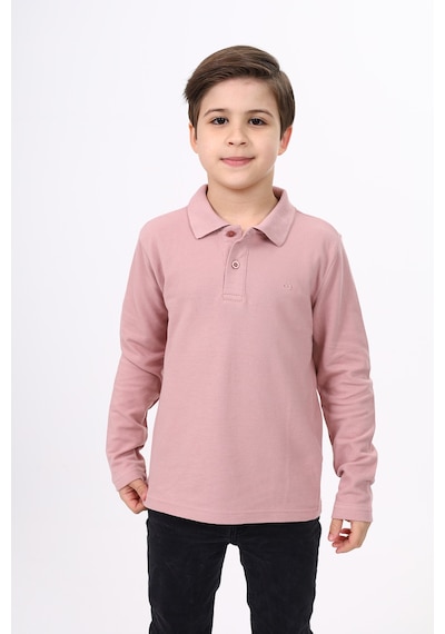 Toontoy Kids Toontoy Unisex Çocuk Nakışlı Tişört Gül Kurusu