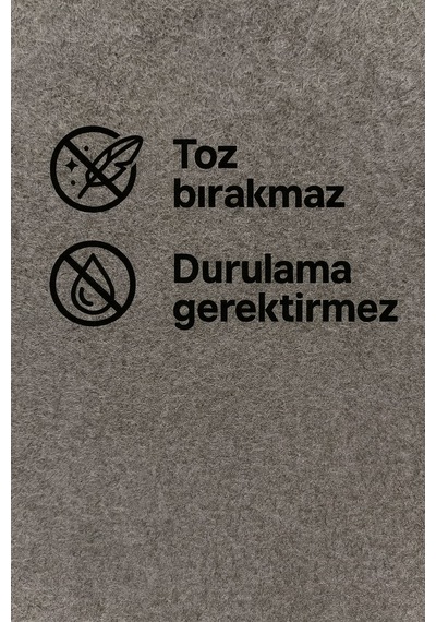 Nobera Premium Koyu Gri Keçe Sihirli Temizlik Bezi 30x30 Cm Gri
