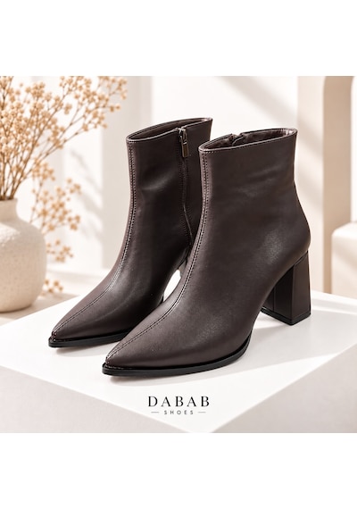 Dabab Shoes Yona Kadın Acı Kahve Cilt Sivri Burun Ön Dikiş Detaylı Fermuarlı İçi Sıcak Astarlı 7 Cm Kalın Topuklu Bot Bootie Kahverengi Dabab Shoes Yona Kadın Acı Kahve Cilt Sivri Burun Ön Dikiş Detaylı Fermuarlı İçi Sıcak Astarlı 7 Cm Kalın Topuklu Bot Bootie Kahverengi