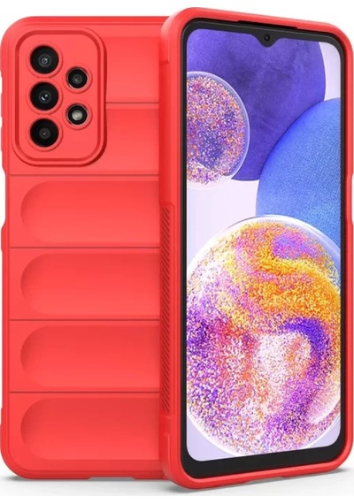 Newface Samsung Galaxy Uyumlu A23 4g Kılıf Optimum Silikon - Kırmızı Diğer