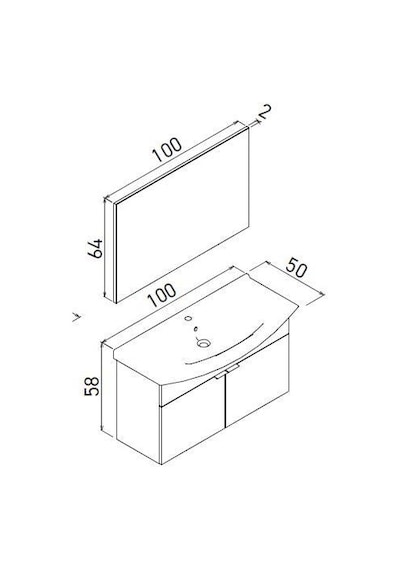 Orka Purus 100 Cm Mat Antrasit Banyo Dolabı Alt Modül Lavabo Asma Antrasit Orka Purus 100 Cm Mat Antrasit Banyo Dolabı Alt Modül Lavabo Asma Antrasit