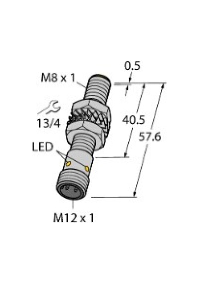 Turck 4602958 Bı2-m08e-vn6x-h1341 Endüktif Sensör Genişletilmiş Algılama Mesafesi İle