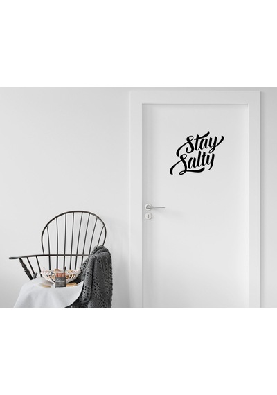 Bk Home Stay Salty Tasarımlı Kapı Sticker-1
