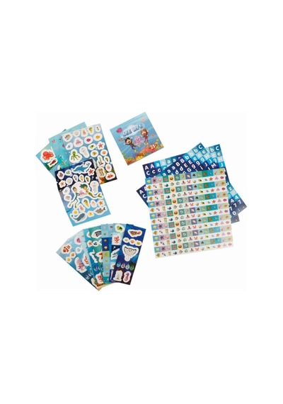 Aden Oyuncak Deniz Yaşamı Sticker Seti 802 Parça Adn-3420 Çok Renkli