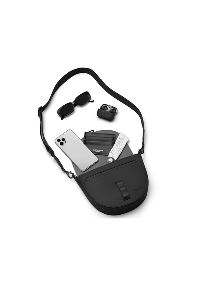 Gaston Luga Spläsh Moon Crossbody Omuz Çantası - Black Siyah