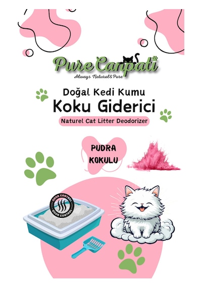 Purecanpati Kedi Kumu Koku Giderici Pudra Kokulu 240 Gr