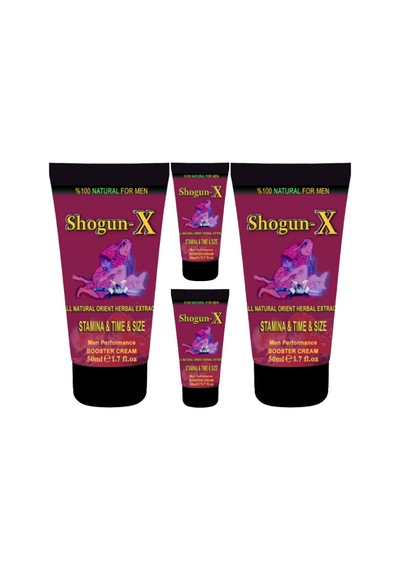 Firesx: Shogun-x Extra Size Cream 4 Adet 50ml Erkeklere Boostenlargetime Krem