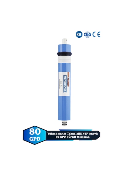 Sumarkt Tüm Su Arıtma Cihazı Nsf Onaylı Yüksek Sarım Teknolojili 80 Gpd Membran Filtre