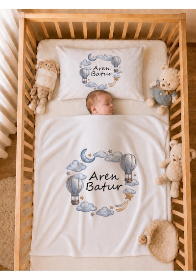 Pia Baby İsme Özel Erkek Bebek Hastane Çıkışı 5 Parça Tulum Seti %100 Pamuk Organik Baskılı 1015tyb3x Ekru