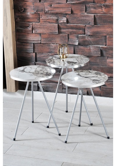 Gümüş Metal Zigon Efes Beyaz 3 Lü Diğer