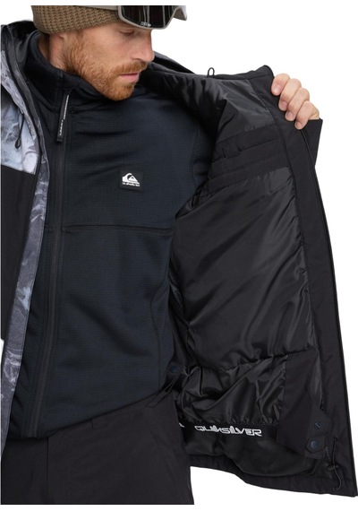 Quıksılver Quiksilver Sycamore Printed Jk Erkek Siyah Snowboard Ceketi 6457 Siyah