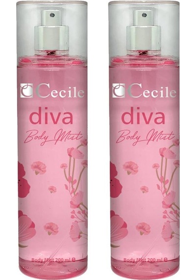 Cecile Diva Body Mist Vücut Spreyi 200 ML x 2