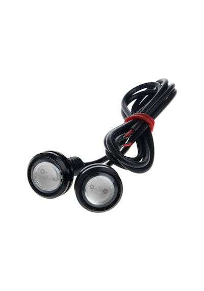 Ayna Altı Led Kartal Gözü Gündüz Farı Led Kırmızı 1 Çift