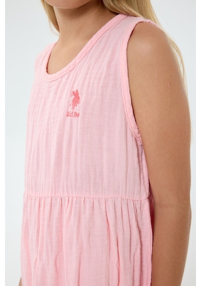U.s. Polo Assn. Kız Çocuk Pembe Elbise 5274-49888 Pembe
