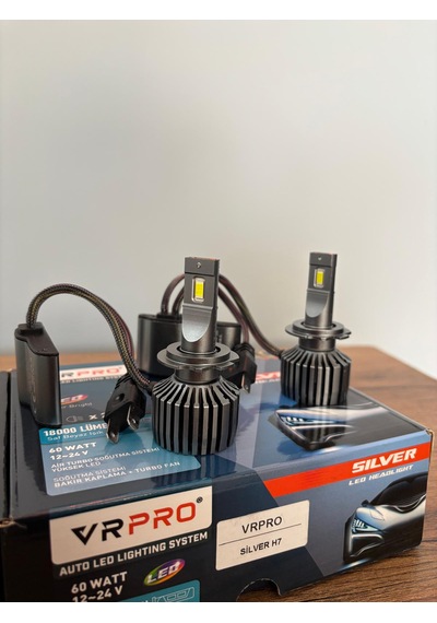 Vr Pro 18000 Lümen Silver H7 Yeni Nesil Led Xenon