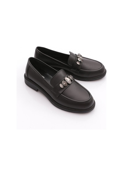 Dgn 147 Kadin Loafer Ayakkabi Siyah