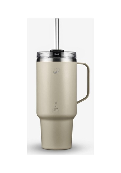 Decathlon - Çelik Termos Bardak - 1 L Bej