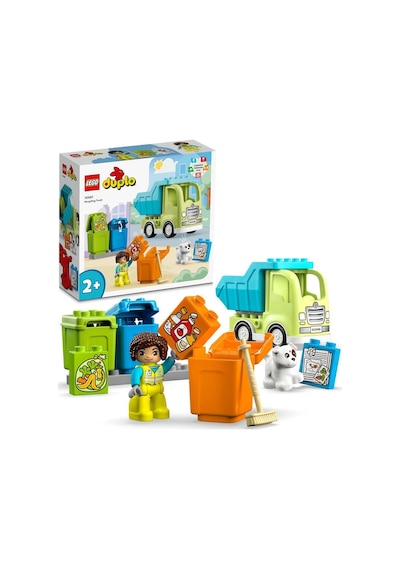 LEGO® DUPLO® Kasabası Geri Dönüşüm Kamyonu 10987 2+ Eğitici Oyuncak Yapım Seti - 15 Parça